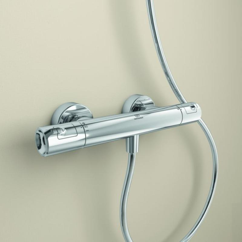 Baterie de duș termostatată Ideal Standard, Ceratherm T50 Cool Body, crom